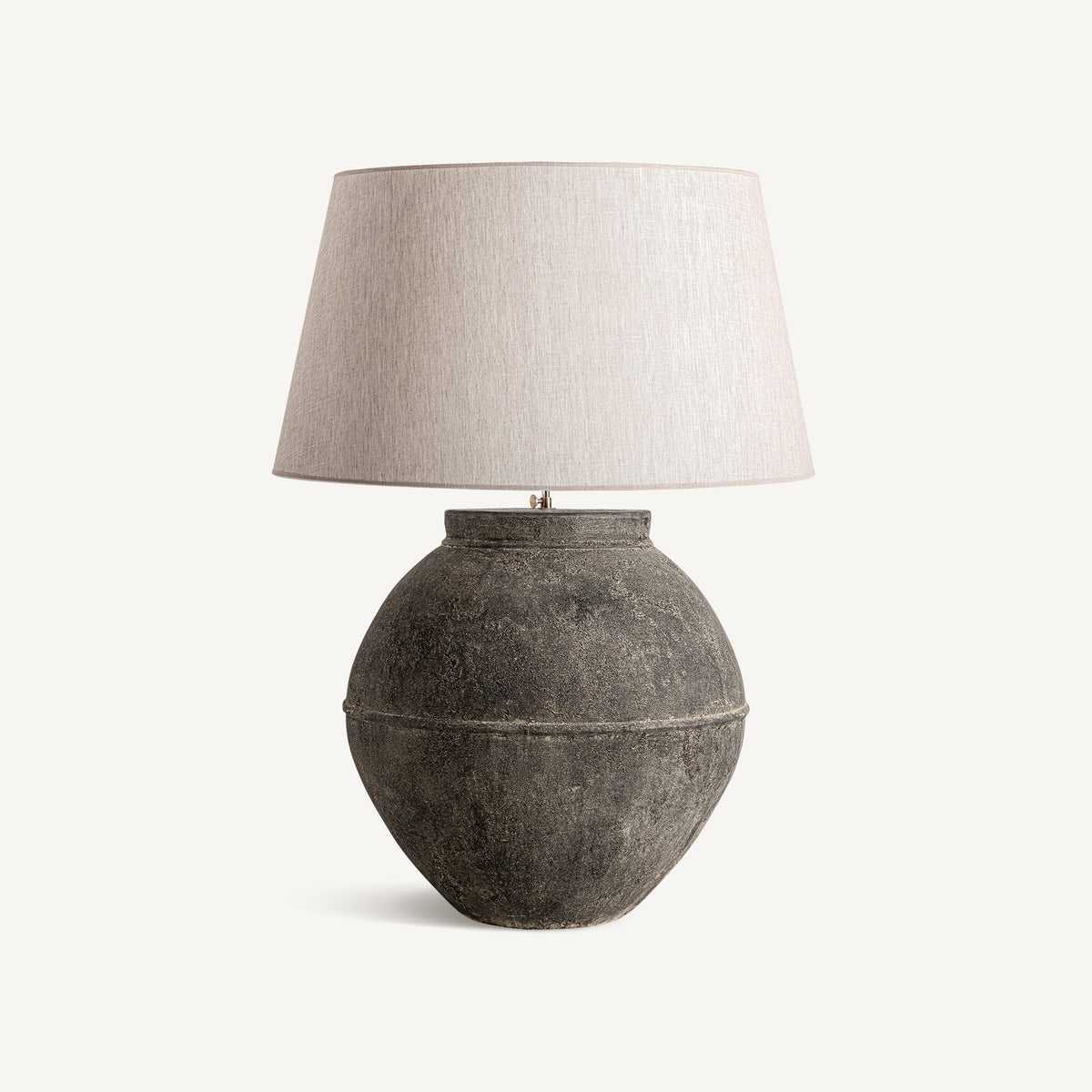 Ozier Beige & Black Table Lamp 70x70x95 cm