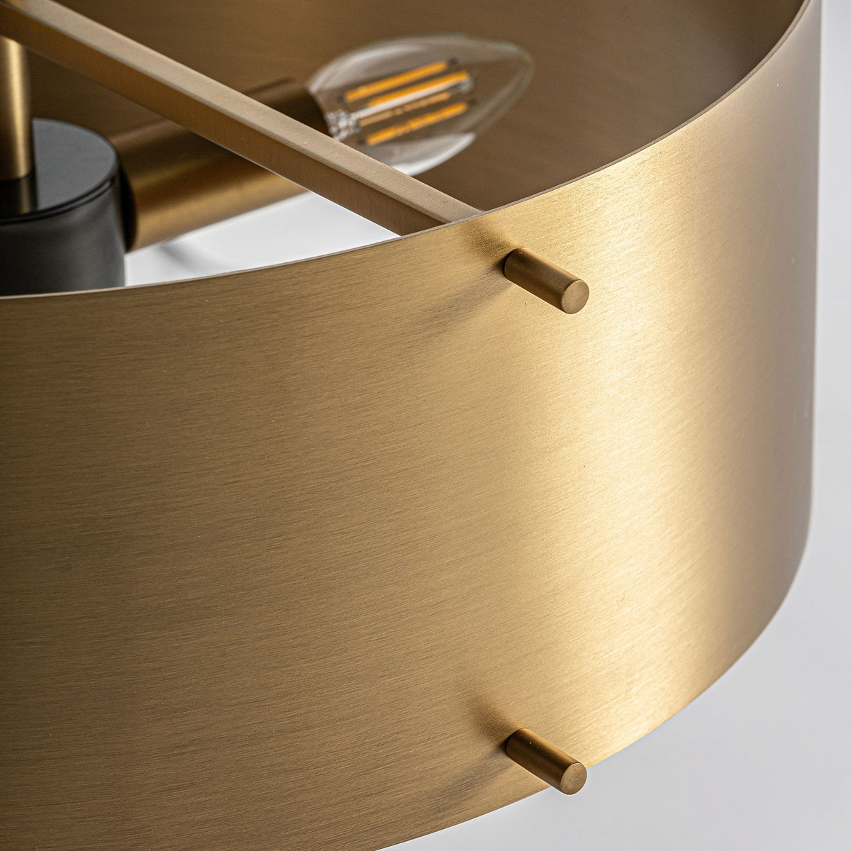 Statera White & Black & Golden Table Lamp 42x42x60 cm