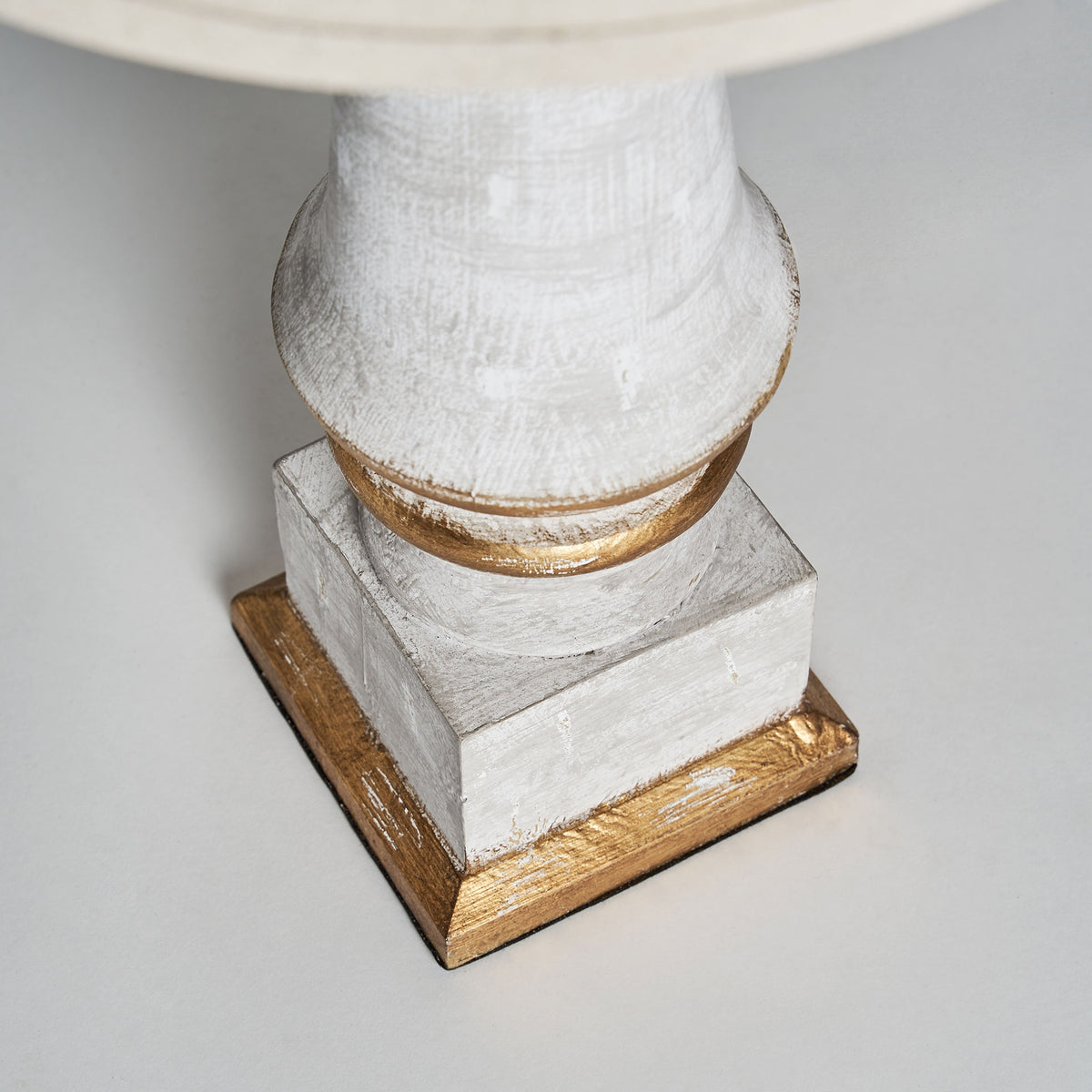 White & Golden Table Lamp 42x42x81 cm