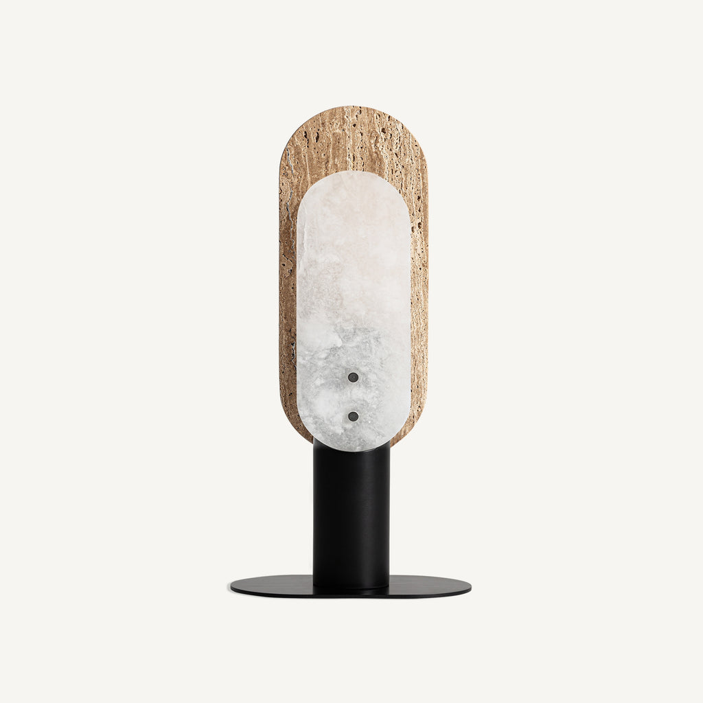 Alabaster/Travertine Table Lamp