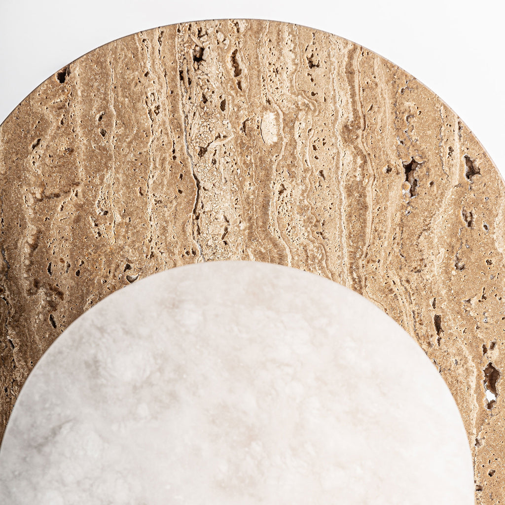 Alabaster/Travertine Table Lamp