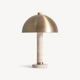 Table Lamp Travertine Marble