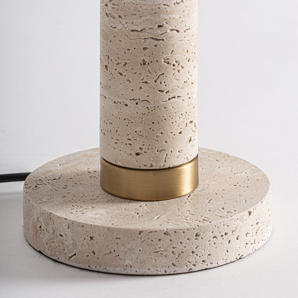 Table Lamp Travertine Marble