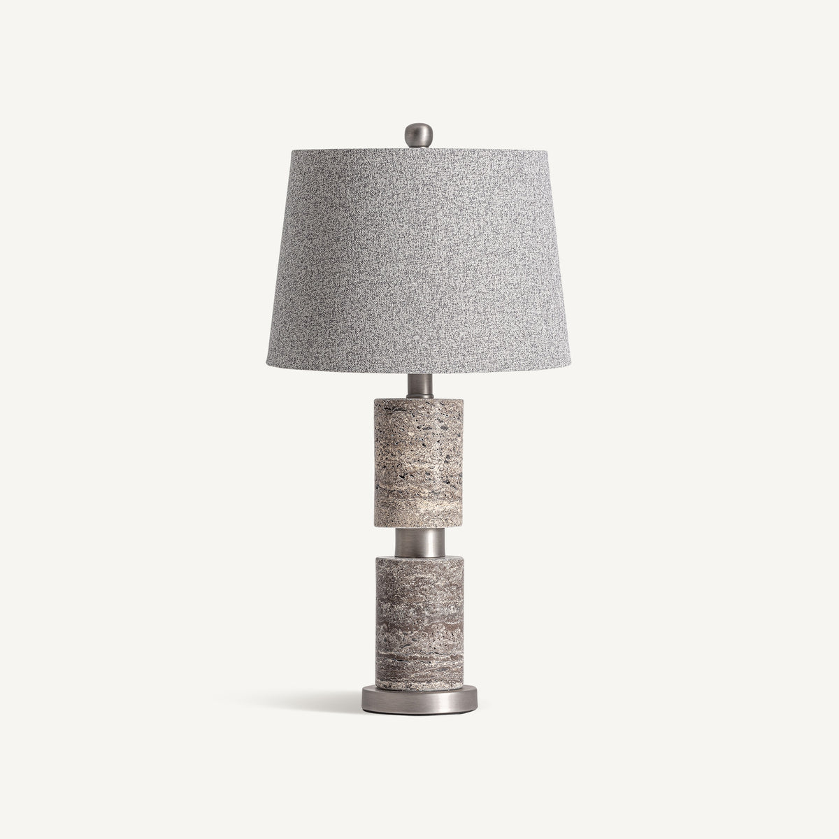 Xilka Grey & Silver & Beige Table Lamp 30x30x59 cm