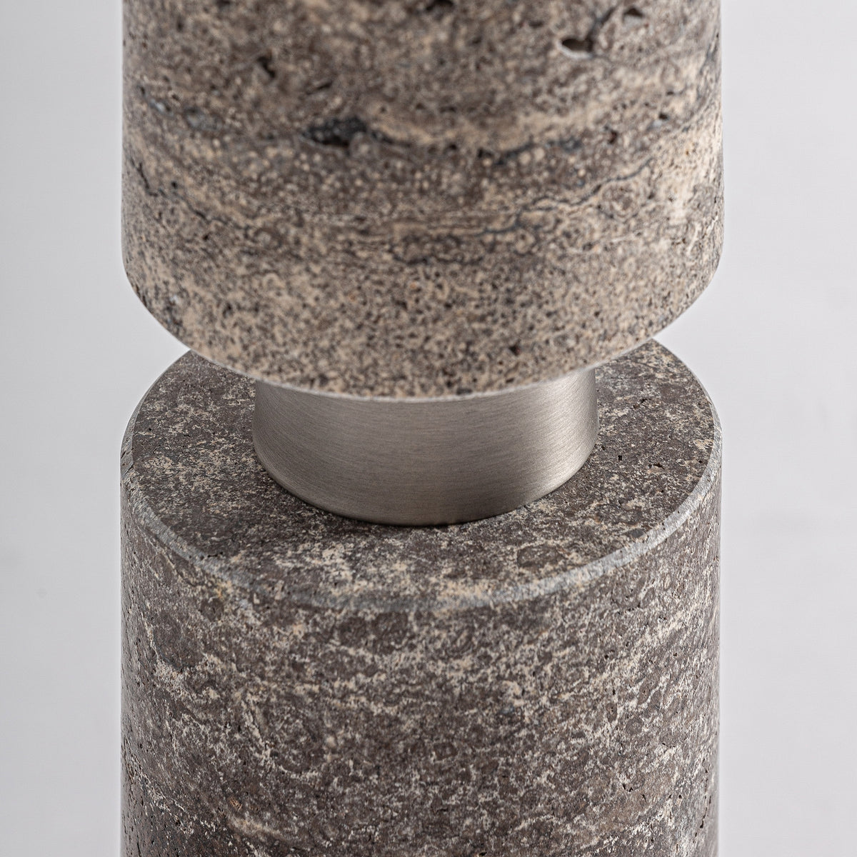 Xilka Grey & Silver & Beige Table Lamp 30x30x59 cm