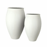 NOAM Outdoor Pot Lava Concrete White D73 H116