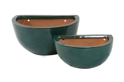 Inca Wall Pot S/2 Green L22-28
