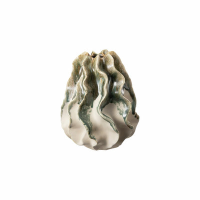 Capo - Vase Grønn, Beige 21.5x21.5x26cm