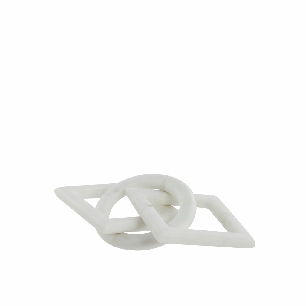 Ellia marble decoration23X10X1.5 cm, White
