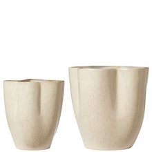Charger l'image dans la galerie, GERALDINE Potte/Vase s/2 D23/32 H25/30 cm beige