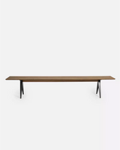 Carica l&#39;immagine nel visualizzatore di Gallery, Teak wood and iron 250 x 40 x 45 cm