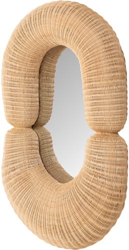 Loop mirror Rattan S