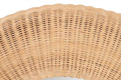 Loop Mirror Rattan L