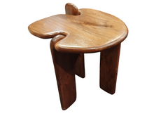 Load image into Gallery viewer, AUXILIARY TABLE MANGO 40X40X50 ABSTRACT BROWN