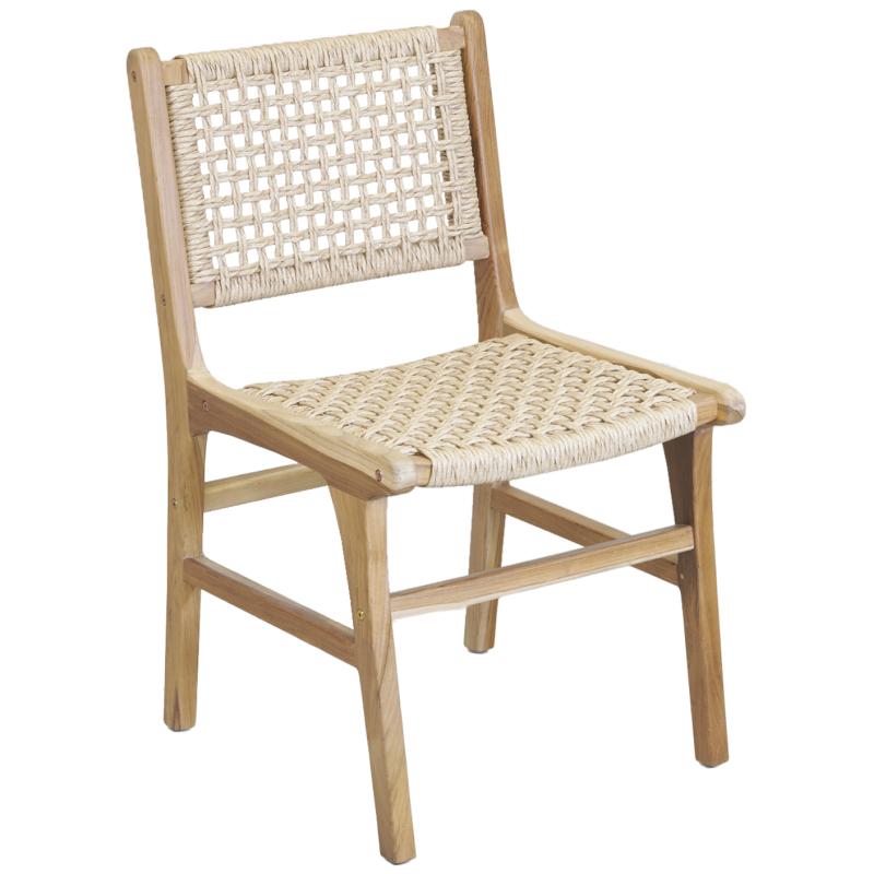 Natural teak chair