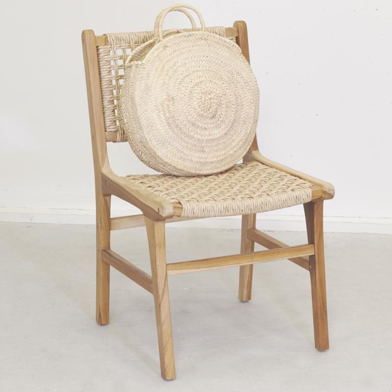 Natural teak chair