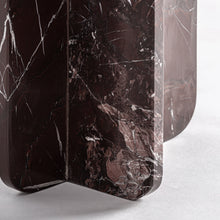 Charger l'image dans la galerie, Rosso Levanto Marble Side Table