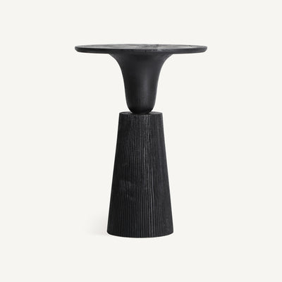 Black side table