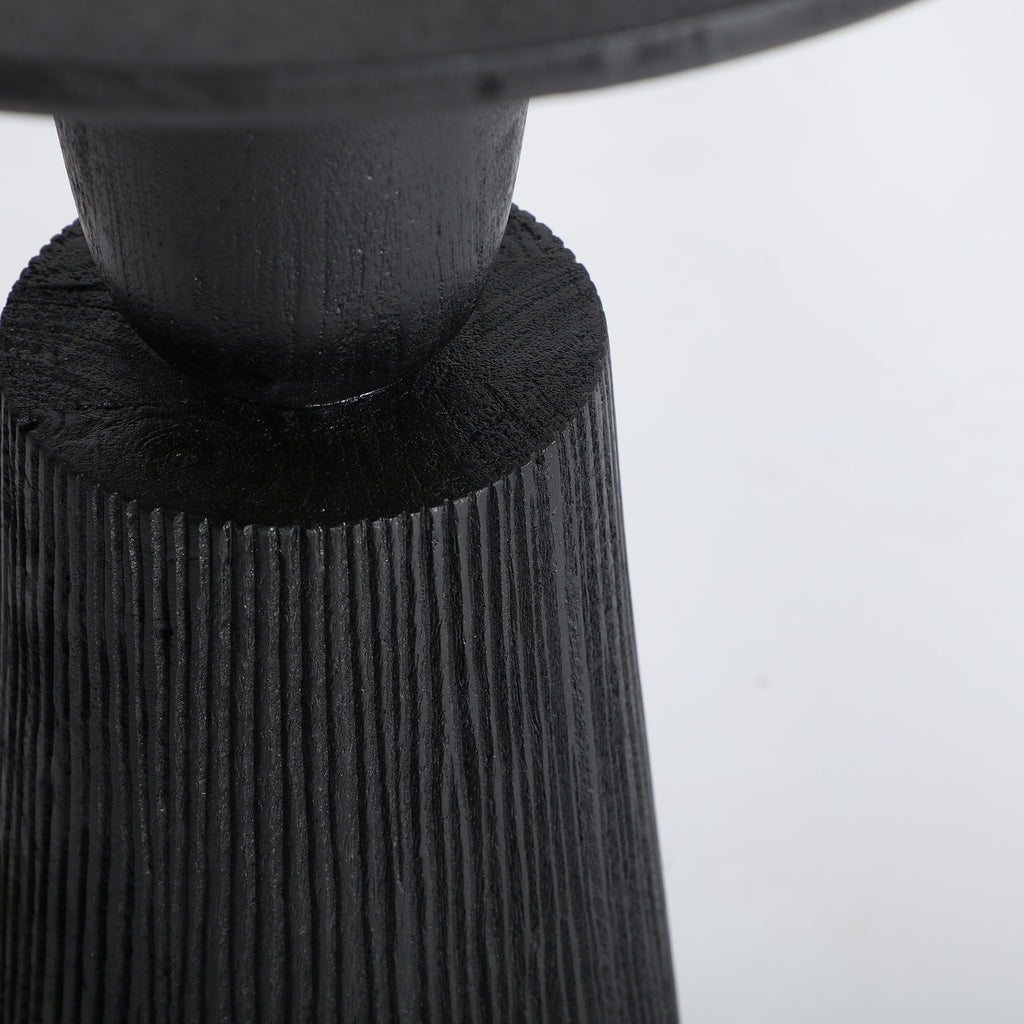 Black side table