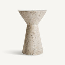 Load image into Gallery viewer, Travertine Side Table