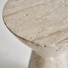 Load image into Gallery viewer, Travertine Side Table