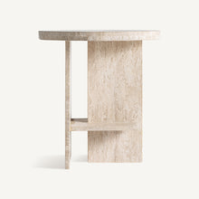 Cargar imagen en el visor de la galería, Travertine Side Table