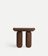 Cargar imagen en el visor de la galería, Mango/Travertine Side Table