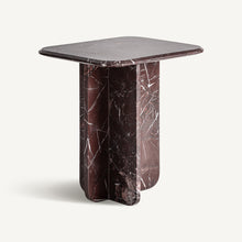 Load image into Gallery viewer, Rosso Levanto Marble Side Table