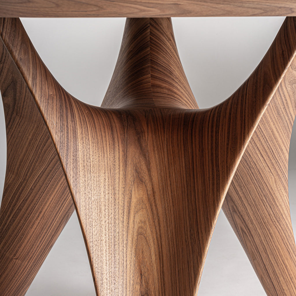 Walnut Sculptural Dining Table