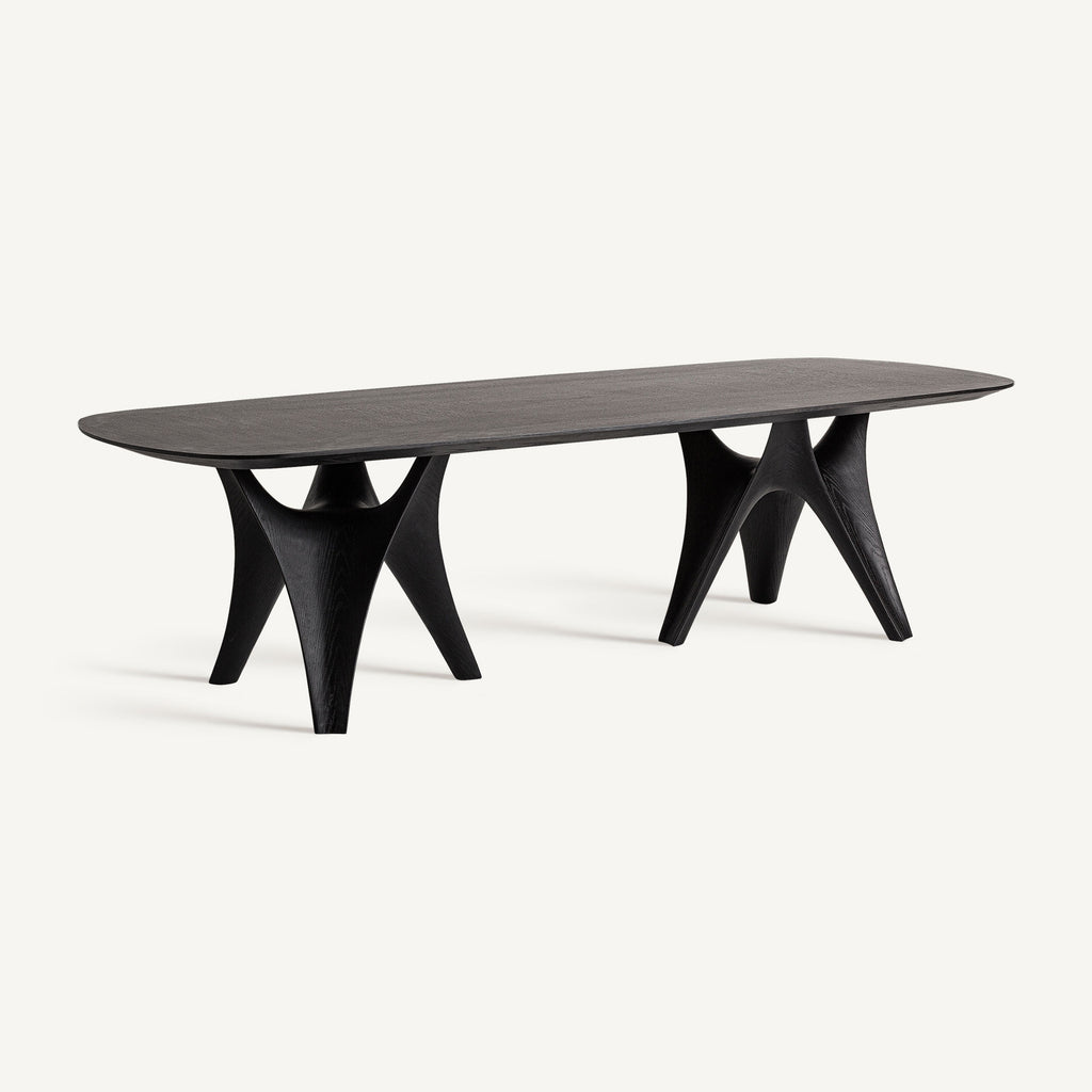 Oak wood dining table 280cm