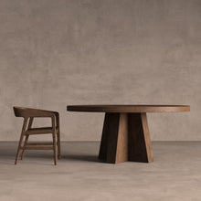 Load image into Gallery viewer, Brutalist Round Dining Table