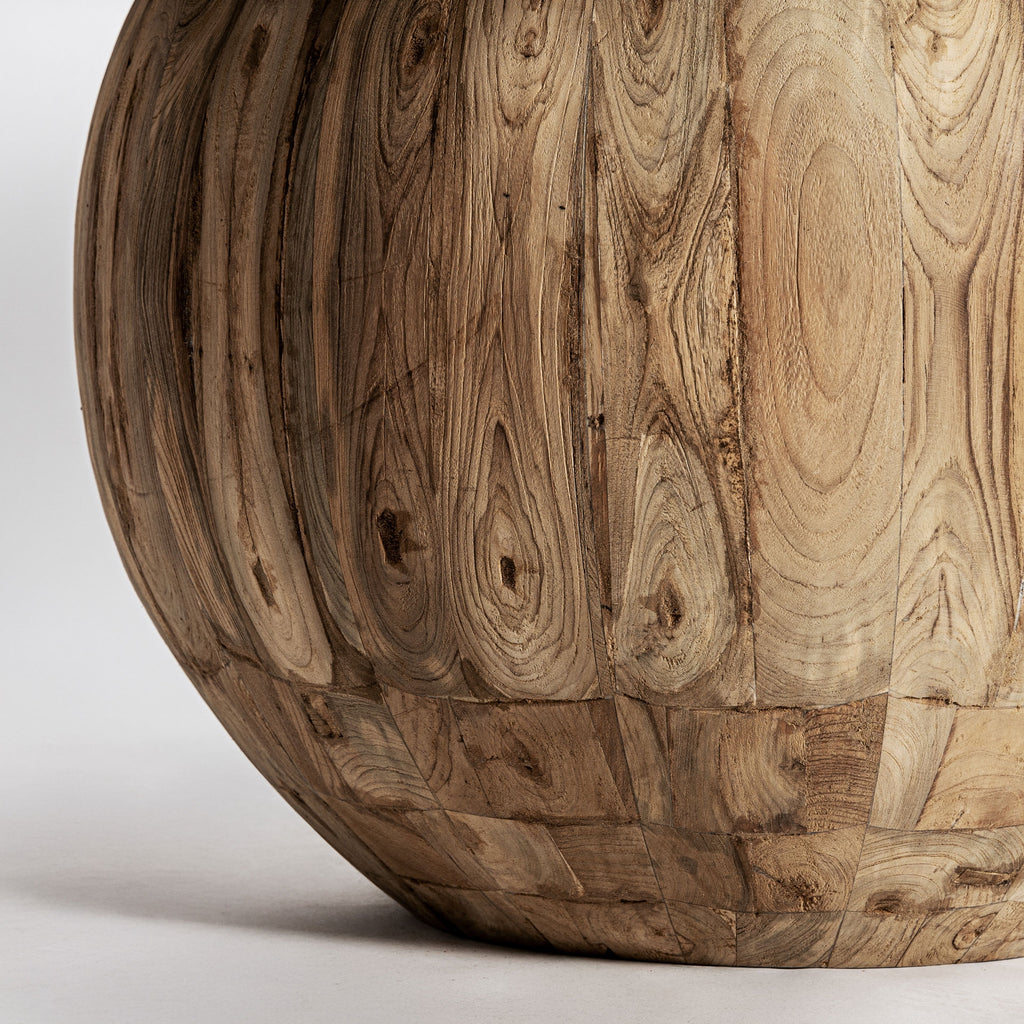 RECLAIMED TEAK WOOD ROUND TABLE