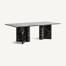 Load image into Gallery viewer, BLACK MARBLE DINING TABLE