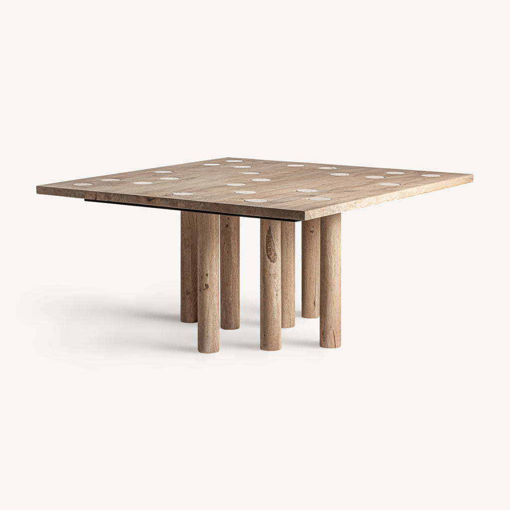 SQUARE JACQUARD DINING TABLE