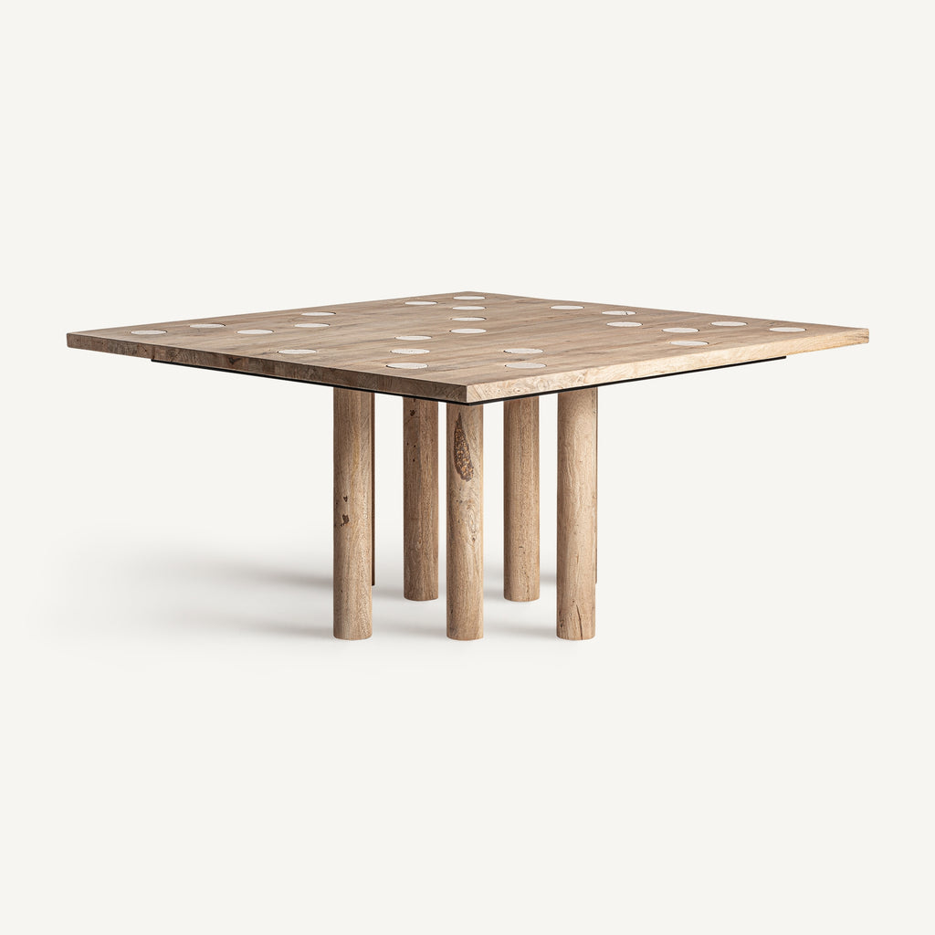 SQUARE JACQUARD DINING TABLE