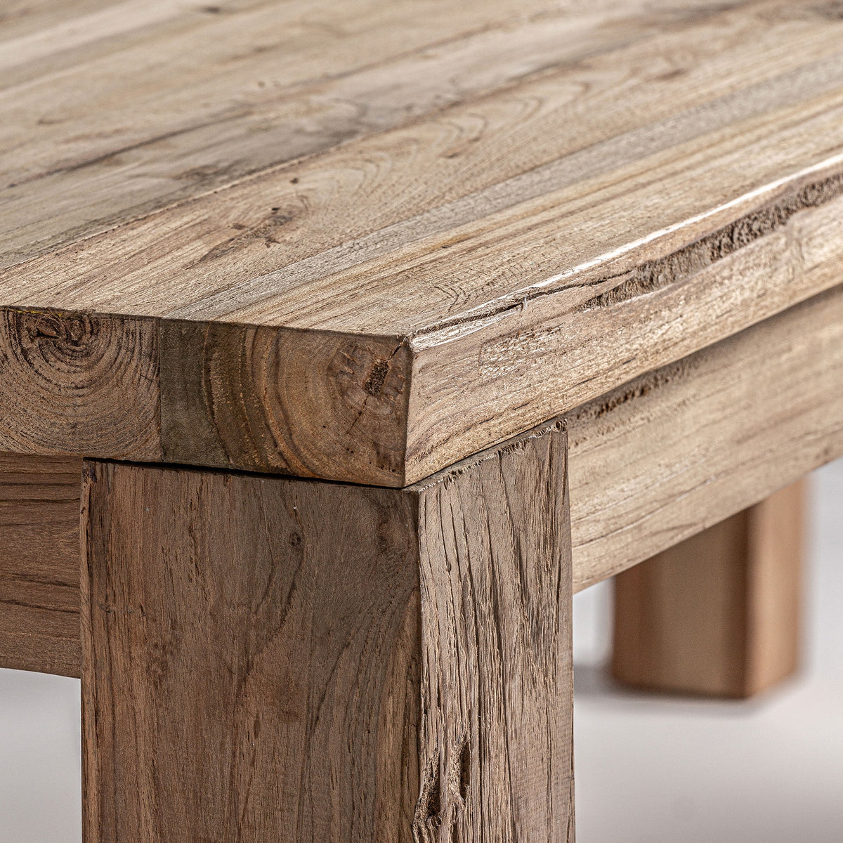 Reclaimed teak dining table 240cm