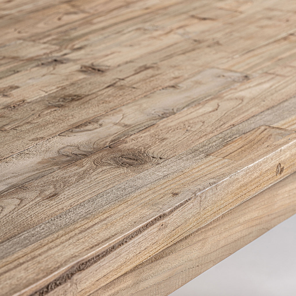 Reclaimed teak dining table 240cm