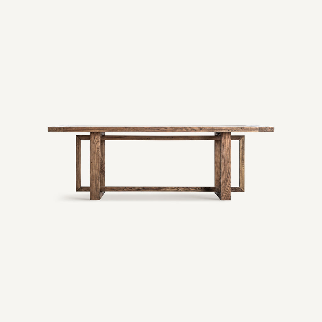 Elm wood dining table 2.2m