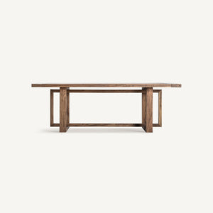 Elm wood dining table 2.2m