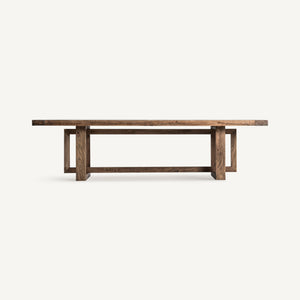 Elm wood dining table 2.8m