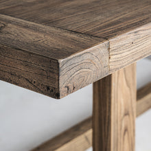 Load image into Gallery viewer, Elm wood dining table 4m