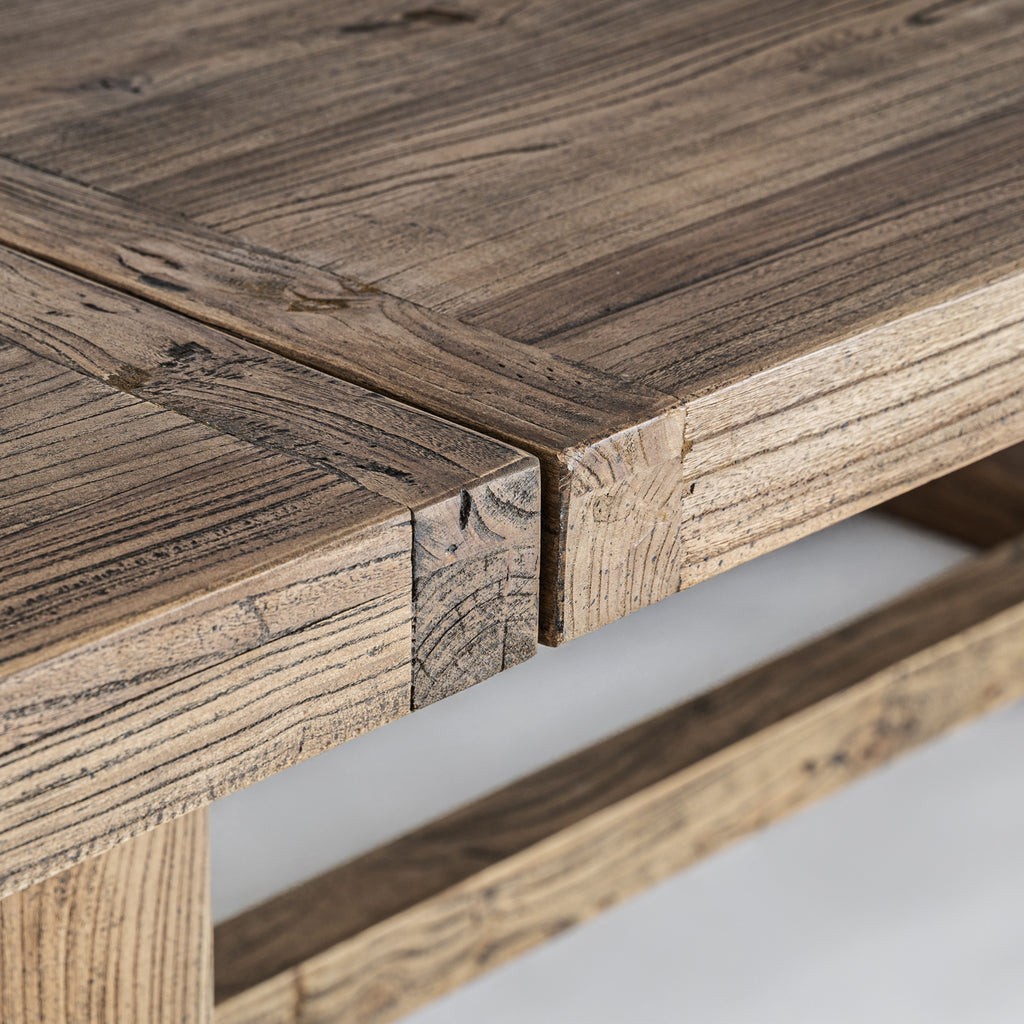 Elm wood dining table 4m