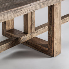 Load image into Gallery viewer, Elm wood dining table 4m