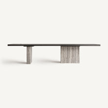 Carica l'immagine nel visualizzatore di Gallery, Travertine Grey/Ash Wood Dining Table