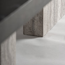 Carica l'immagine nel visualizzatore di Gallery, Travertine Grey/Ash Wood Dining Table