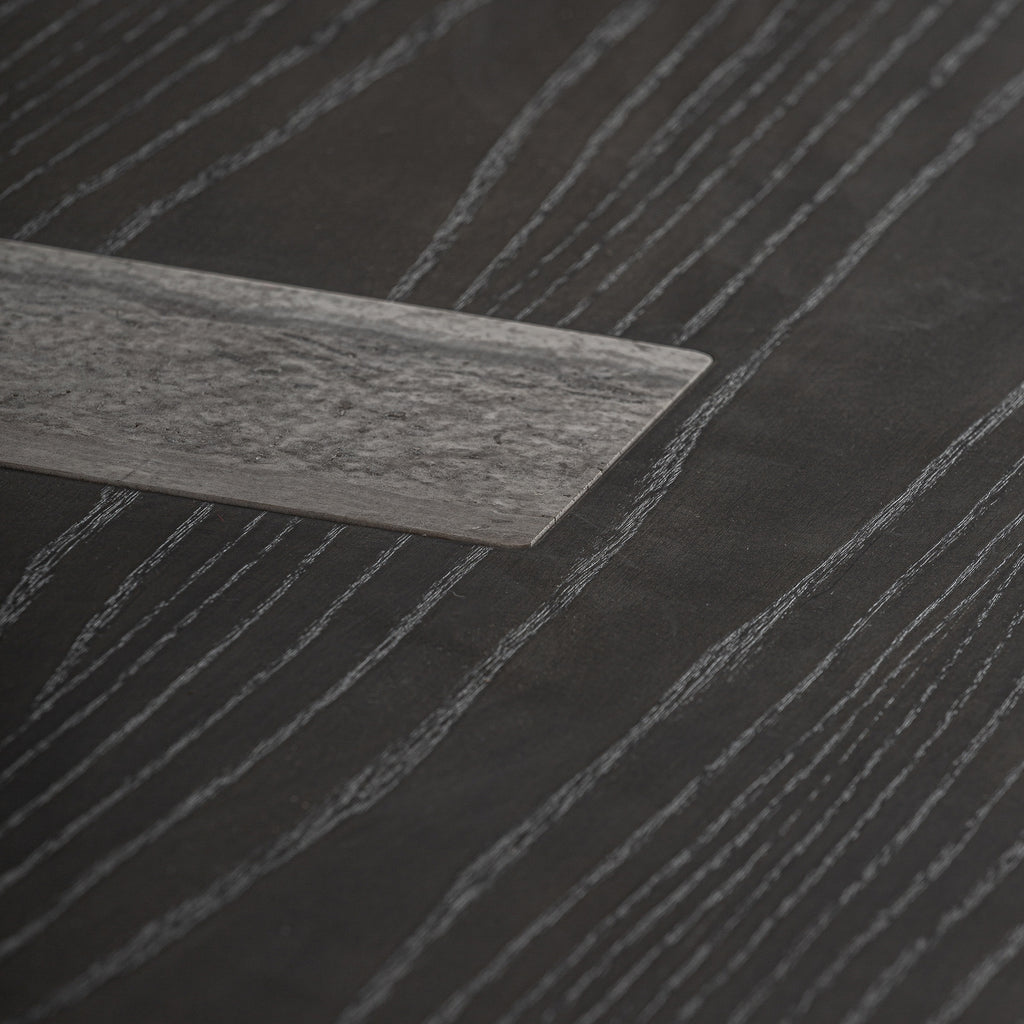 Travertine Grey/Ash Wood Dining Table