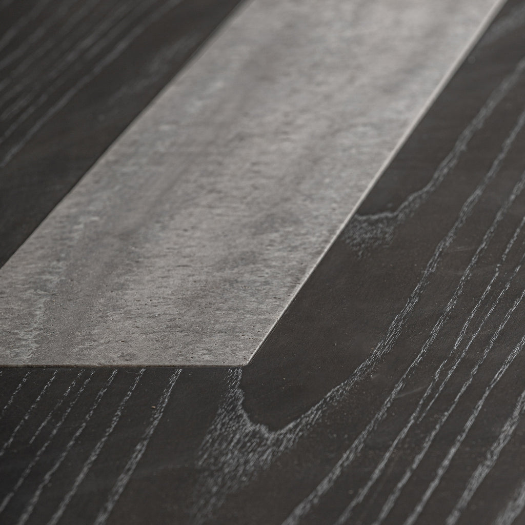 Travertine Grey/Ash Wood Dining Table