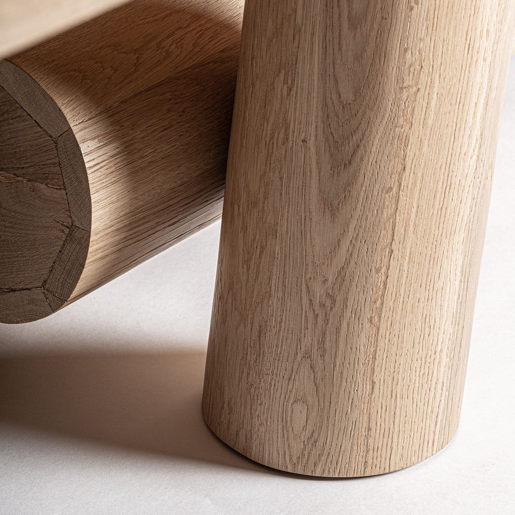 6M OAK WOOD DINING TABLE