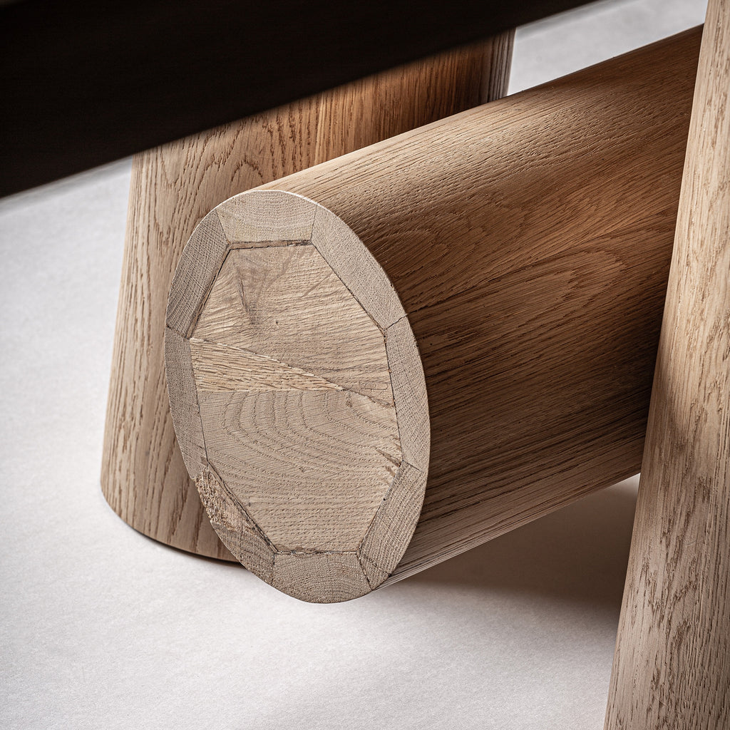 6M OAK WOOD DINING TABLE