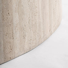 Load image into Gallery viewer, Travertine oval dining table